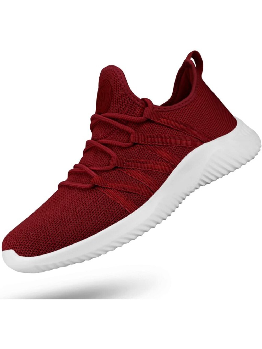 🆕Women's Burgundy Slip On Running Shoes Non Slip Gym Workout Tennis Sneakers